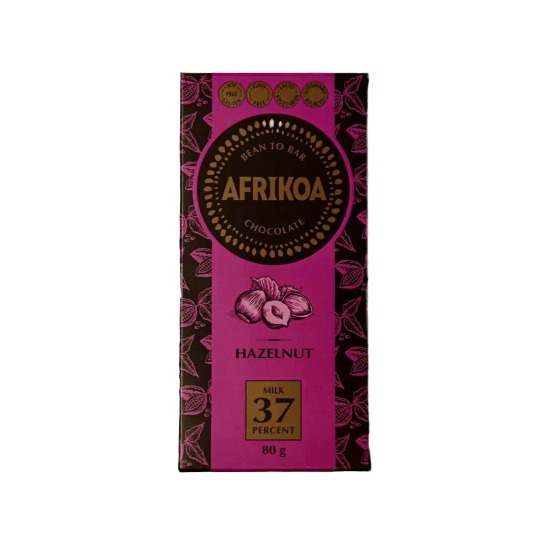 Milk Chocolate with Hazelnuts 80g Bar