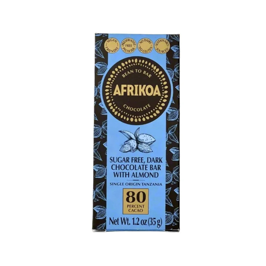 Sugar Free Chocolate with Almonds 35gr Bar