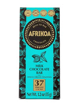 Afrikao milk chocolate bar packaging on a white background