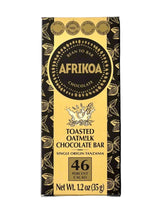 Afrikao chocolate bar packaging on a white background