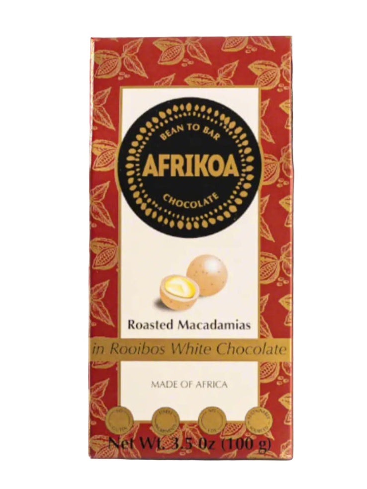 Macadamia Nuts in Rooibos White Chocolate 100g Box