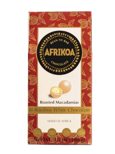 Macadamia Nuts in Rooibos White Chocolate 100g Box