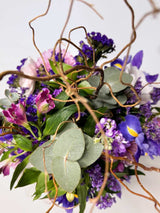 Resilience Bouquet by Bloomable with purple alstroemeria and willows, symbolizing strength and grace. Available in South Africa.