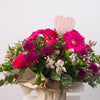 Happy Posy with Pink Heart Chocolate