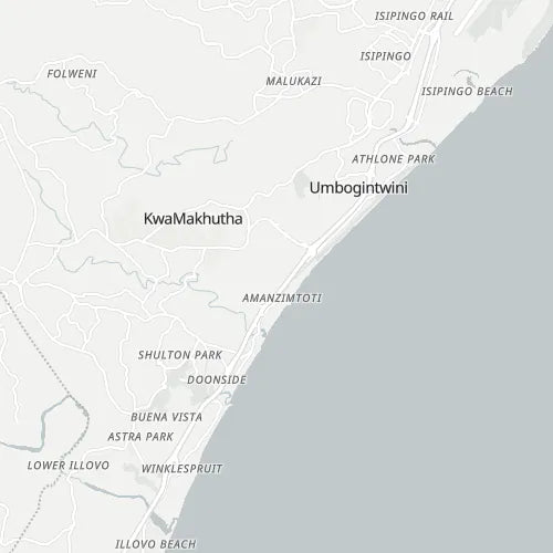 Map of Amanzimtoti