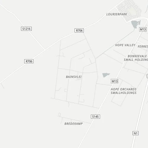Map of Bainsvlei
