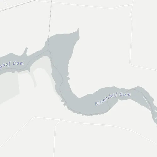 Map of Bloemhof Dam Nature Reserve