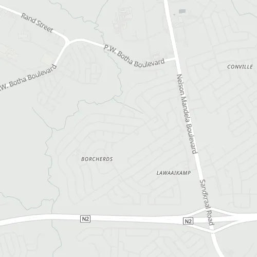 Map of Borchards