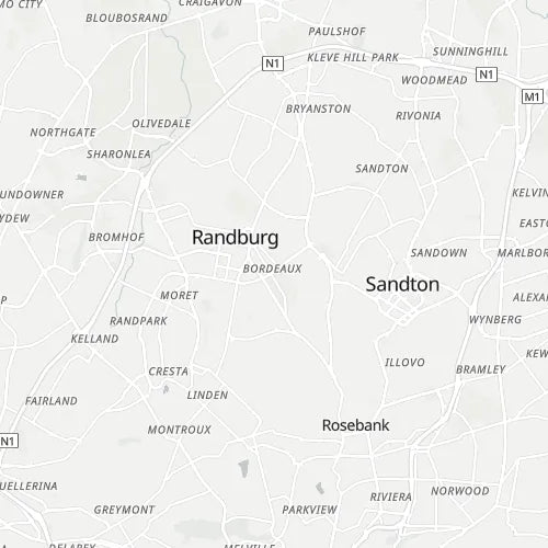 Map of Bordeaux (Randburg)