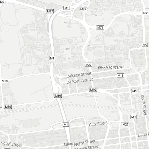 Map of Braamfontein