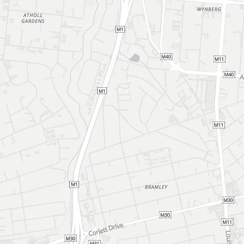 Map of Bramley North