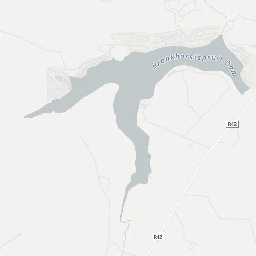 Map of Bronkhorstspruit Dam Nature Reserve