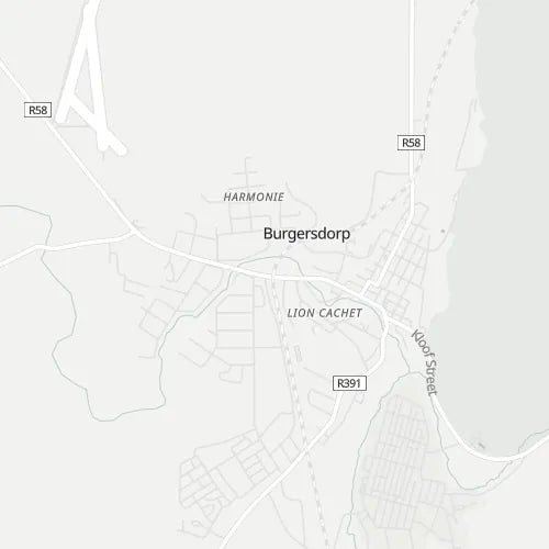 Map of Burgersdorp (Eastern Cape)