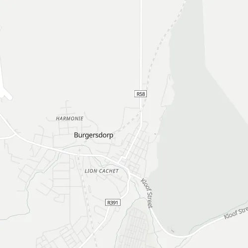 Map of Burgersdorp
