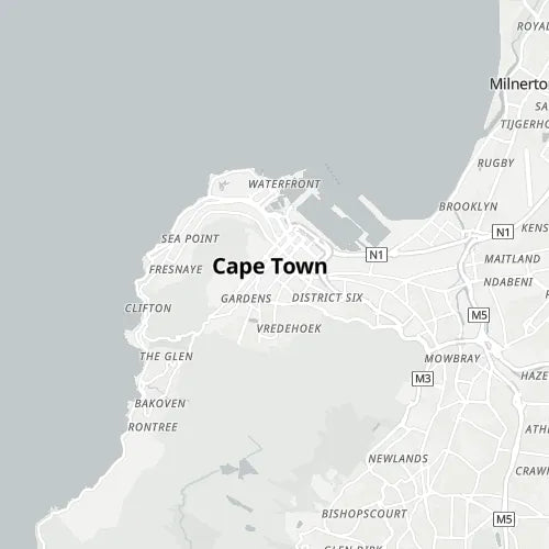 Map of Cape Town