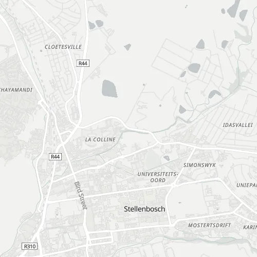 Map of Cape Winelands