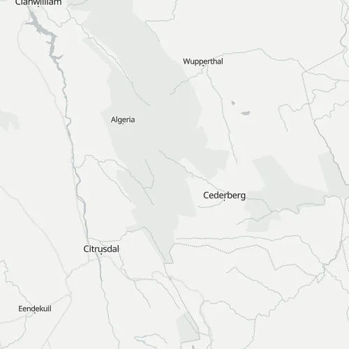 Map of Cederberg Wilderness Area