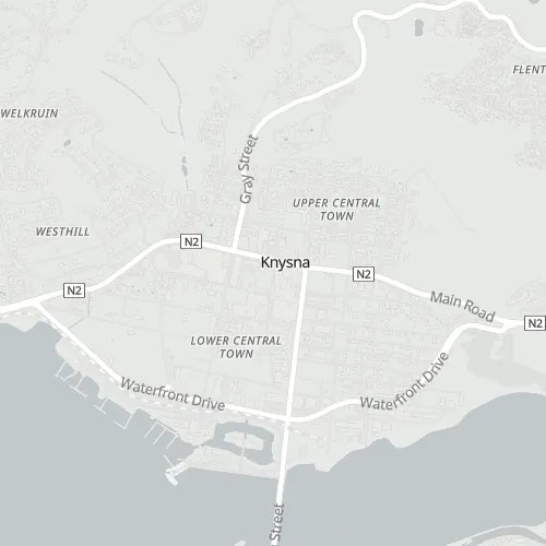 Map of Central Knysna