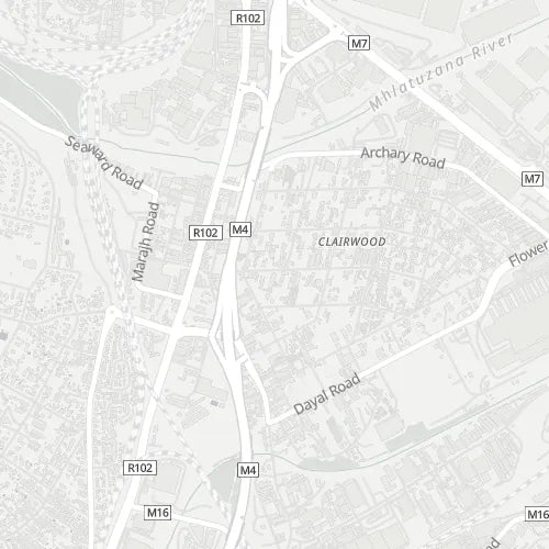 Map of Clairwood