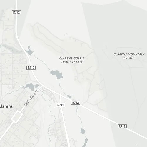 Map of Clarens Golf and Trout Estate