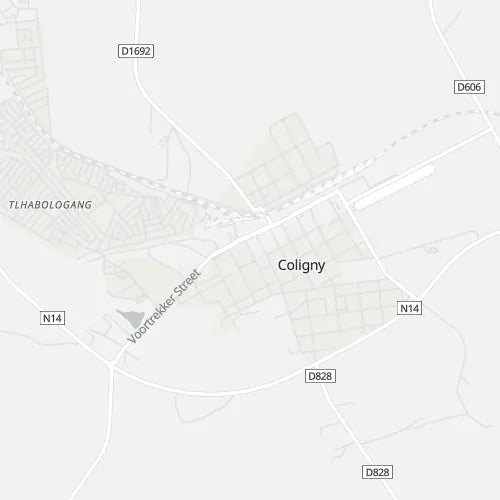 Map of Coligny