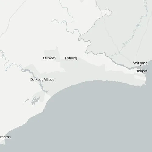 Map of De Hoop Nature Reserve