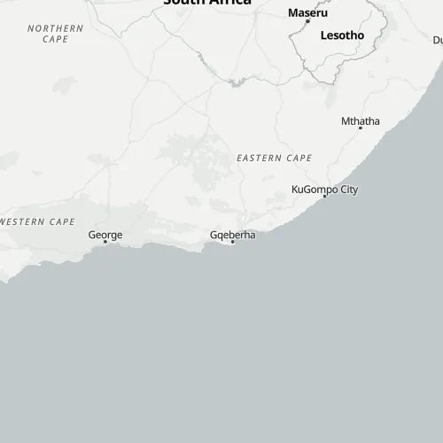 Map of Eastern Cape