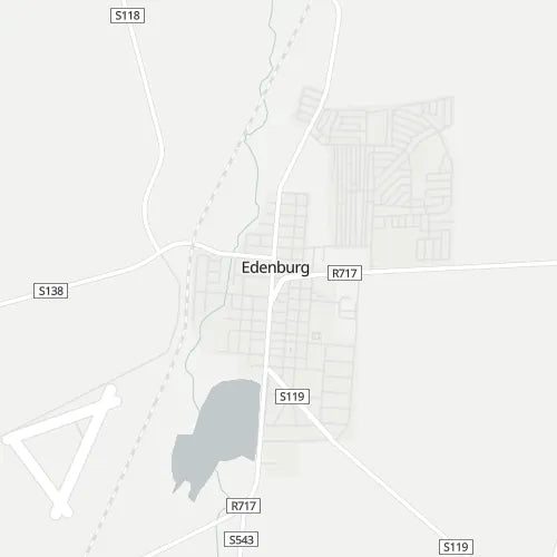 Map of Edenburg (Free State)