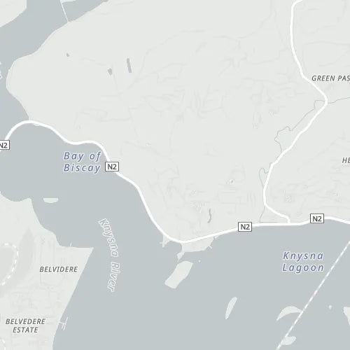 Map of Garden Route