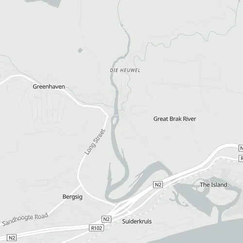 Map of Great Brak River