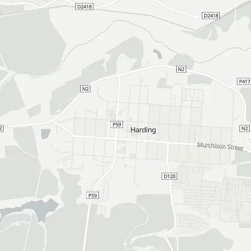 Map of Harding