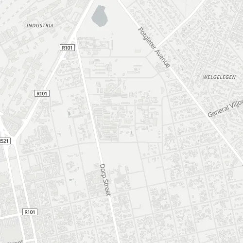 Map of Hospital Park (Polokwane)