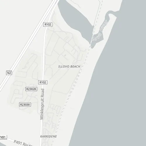 Map of Illovo Beach