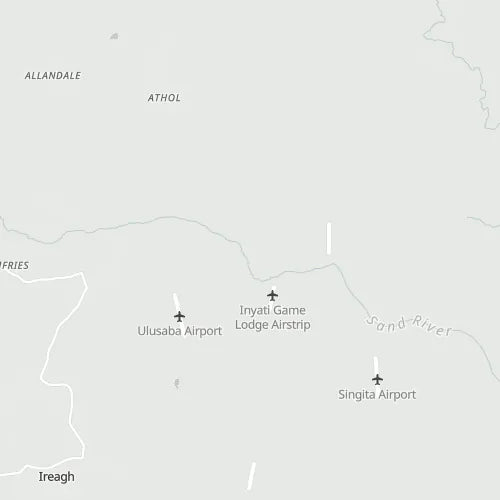Map of Inyati Private Game Reserve