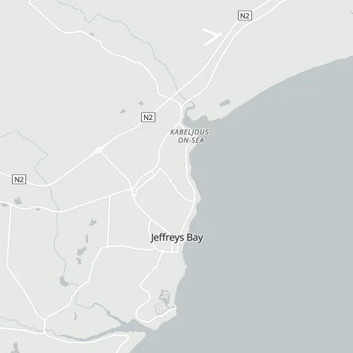 Map of Jeffreys Bay
