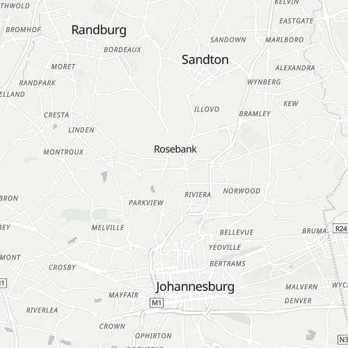 Map of Johannesburg