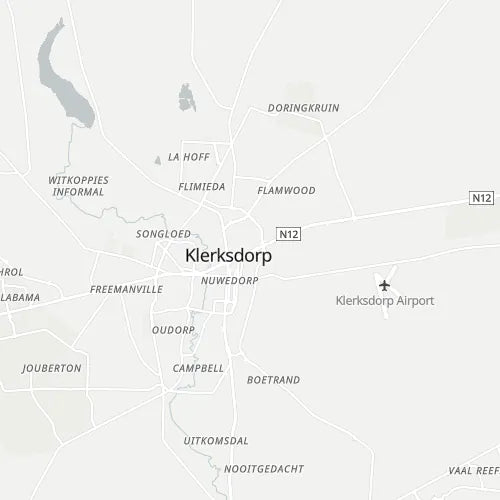 Map of Klerksdorp