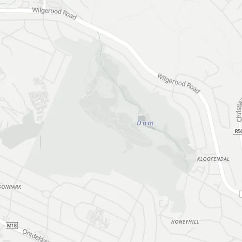 Map of Kloofendal Nature Reserve