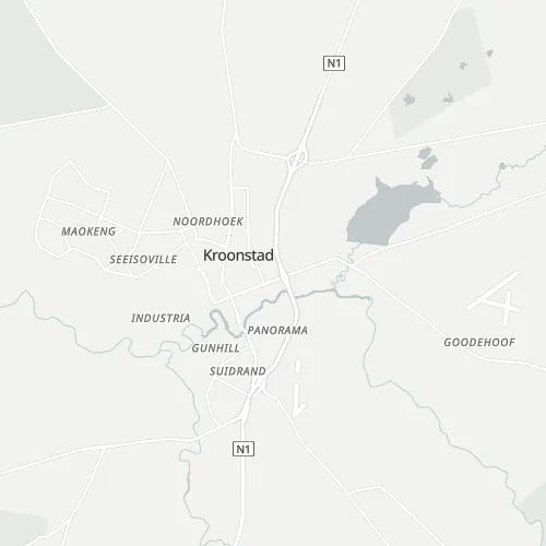 Map of Kroonstad