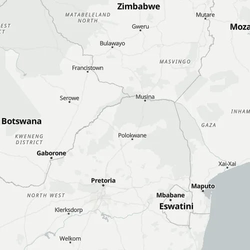 Map of Limpopo Province