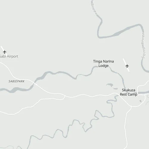 Map of Lion Sands Private Game Reserve