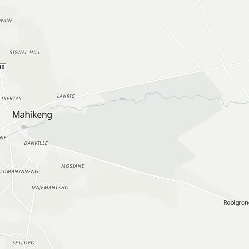 Map of Mafikeng Game Reserve