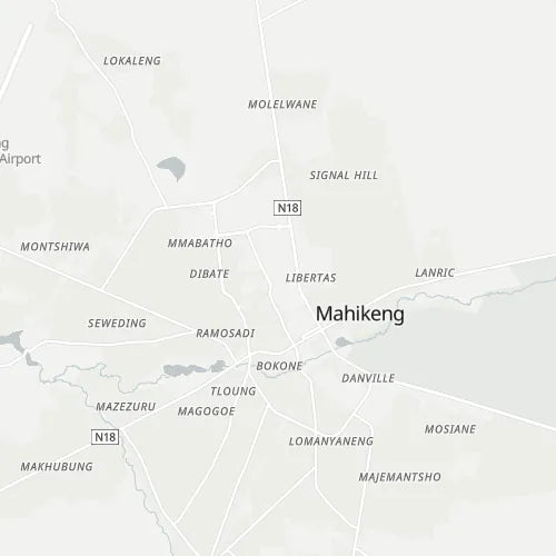 Map of Mmabatho