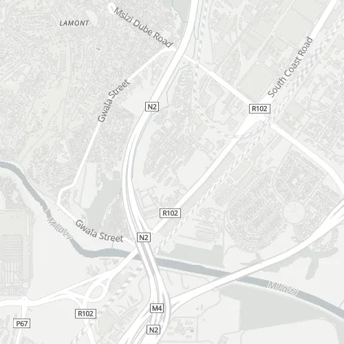 Map of Mobeni West