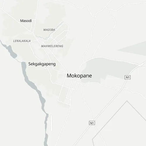Map of Mokopane (Potgietersrus)