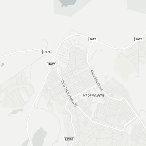 Map of Mpophomeni