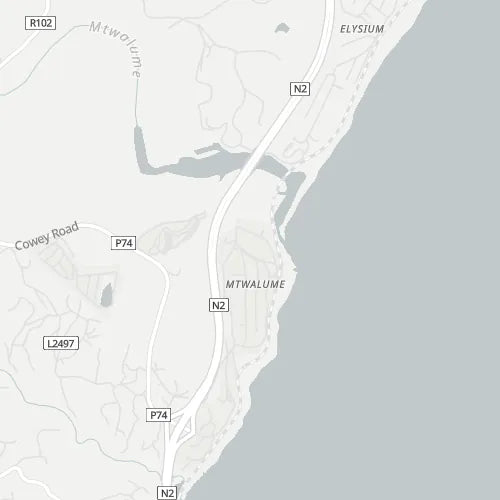 Map of Mtwalume