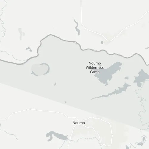 Map of Ndumo Game Reserve and surrounds
