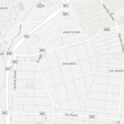 Map of Oaklands