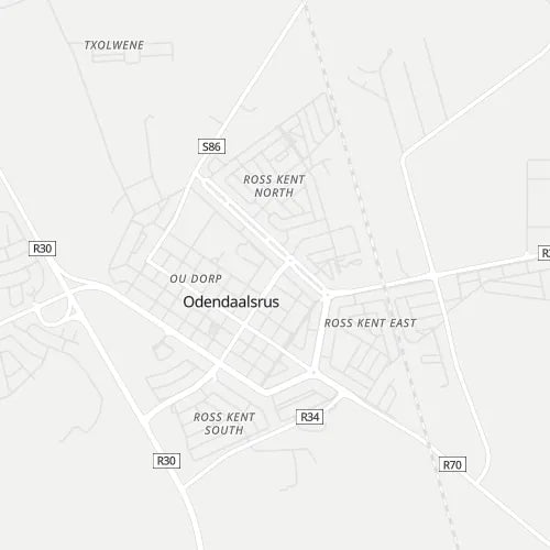 Map of Odendaalsrus